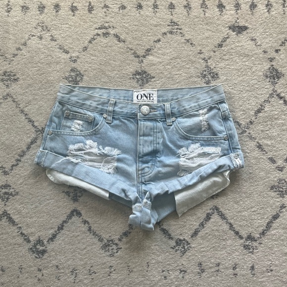 One Teaspoon Pants - One Teaspoon Bandits Denim Short